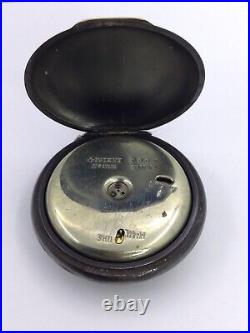 Alarm Pocket Watch Victoria Gun Metal Case (w497)