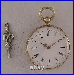 All Original Lovely Silver Case 150-Years-Old French Pocket Watch MINT Serviced