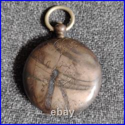 Alphonse Matile Suisse Key Wind CASE Silver Pocket Watch 1870s Not Working