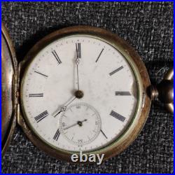 Alphonse Matile Suisse Key Wind CASE Silver Pocket Watch 1870s Not Working