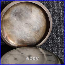 Alphonse Matile Suisse Key Wind CASE Silver Pocket Watch 1870s Not Working