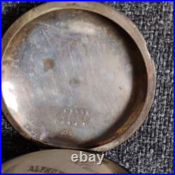 Alphonse Matile Suisse Key Wind CASE Silver Pocket Watch 1870s Not Working