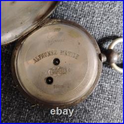 Alphonse Matile Suisse Key Wind CASE Silver Pocket Watch 1870s Not Working
