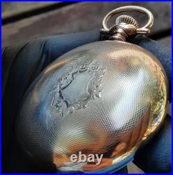 Amercan Q 18s 25yr 14k Gold Filled Crescent Case Video Good Case (lotsa Gold!)