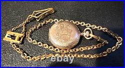 American G. F Hunter Case size 0 Pocket watch with chain 1901