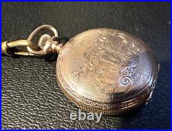 American G. F Hunter Case size 0 Pocket watch with chain 1901