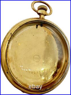 Antique 12 Size Dueber Open Face Pocket Watch Case 25 Year Gold Filled USA