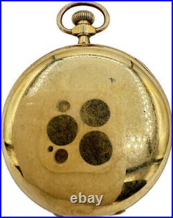 Antique 12 Size Dueber Open Face Pocket Watch Case 25 Year Gold Filled USA