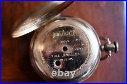 Antique 14 Karat Yellow Gold Ami Richard Locle Hunting Case Pocket Watch Swiss