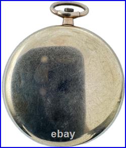 Antique 14 Size Wadsworth Rambler Open Face Pocket Watch Case 10 Year GF USA