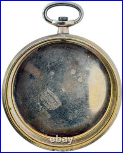 Antique 14 Size Wadsworth Rambler Open Face Pocket Watch Case 10 Year GF USA