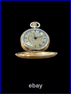 Antique 14ct Gold Baume Longines Double Cased Pocket Watch