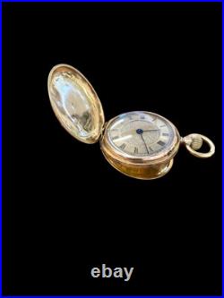 Antique 14ct Gold Baume Longines Double Cased Pocket Watch
