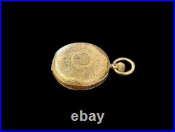 Antique 14ct Gold Baume Longines Double Cased Pocket Watch