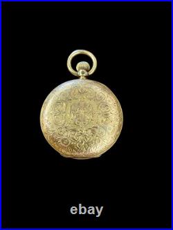 Antique 14ct Gold Baume Longines Double Cased Pocket Watch