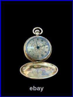 Antique 14ct Gold Baume Longines Double Cased Pocket Watch