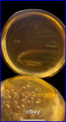 Antique 14ct Gold Baume Longines Double Cased Pocket Watch