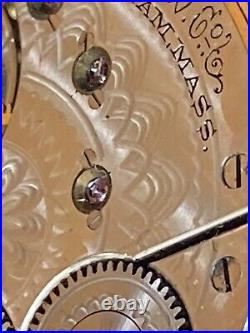 Antique 14k Yellow Gold 1903 American Waltham Hunter Case Pocket Watch Look Read