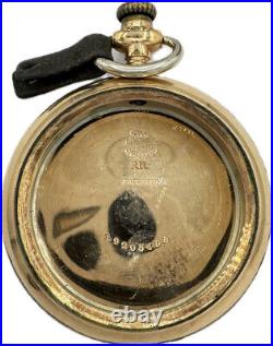 Antique 16 Size Fahys R. R. Open Face Railroad Pocket Watch Case Gold Filled