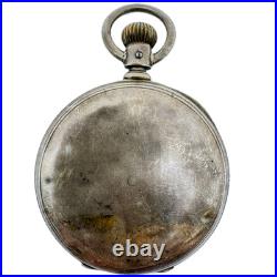 Antique 16 Size Waltham Coin Edge Hunter Pocket Watch Case Coin Silver USA