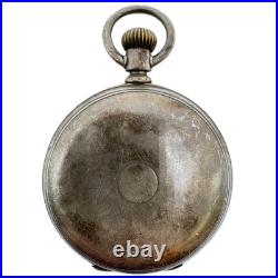 Antique 16 Size Waltham Coin Edge Hunter Pocket Watch Case Coin Silver USA