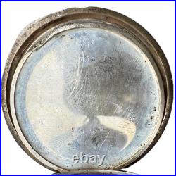 Antique 16 Size Waltham Coin Edge Hunter Pocket Watch Case Coin Silver USA
