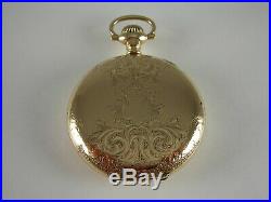 Antique 16s E. Howard 19 jewel Rail Road series 5 pocket watch Gold filled case