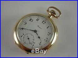Antique 16s E. Howard 23 jewel Rail Road series 0 pocket watch Gold filled case