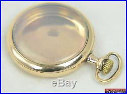 Antique 16s Fahy's Montauk 20 Year Yellow Gold Filled OF Pocket Watch Case SS