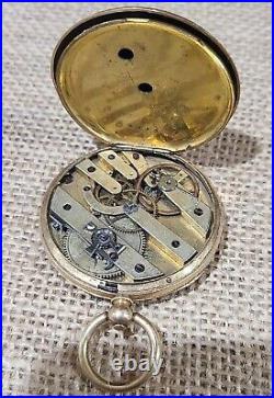 Antique 1800s Arnold Adams 14k Solid Gold Case Pocket Watch FOR PARTS/ REPAIR