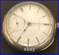 Antique 1868 Elgin Mat Laflin 55 Pocket Watch Parts/Repair Case 18s 11j USA
