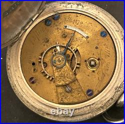 Antique 1868 Elgin Mat Laflin 55 Pocket Watch Parts/Repair Case 18s 11j USA