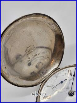 Antique 1876 ELGIN'Leader' Gents Coin Silver Full Hunter Key Wind Pocket Watch