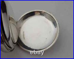 Antique 1877 Waltham size 18s hunting Case Coin Silver Pocket Watch