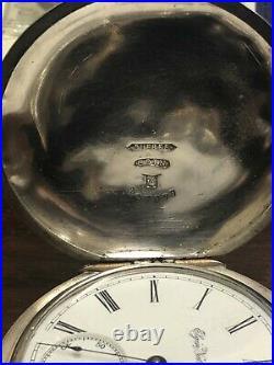 Antique 1889 Elgin National Watch Co 7j 18s Coin Silver Pocket Watch Hunter Case