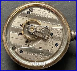 Antique 1890 Waltham Model 1883 Pocket Watch Ticks Fahys Silver Case 18s 15j USA