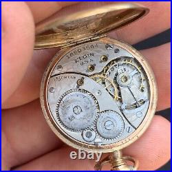 Antique 1890's Elgin 15 Jewel Gold Filled Pocket Watch Gold Philadelphia Case