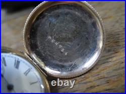 Antique 1891 American Waltham Pocket Watch With Hunter Case 0S 7J Runs