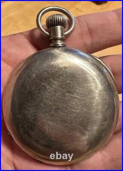 Antique 1891 Elgin Grade 107 16s 15j Half Hunter Case Pocket Watch