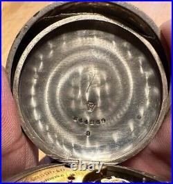 Antique 1891 Elgin Grade 107 16s 15j Half Hunter Case Pocket Watch