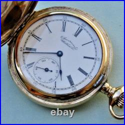 Antique 1894 AMERICAN WALTHAM Size 6s Hunting case Pocket Watch