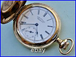 Antique 1894 AMERICAN WALTHAM Size 6s Hunting case Pocket Watch