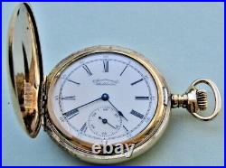 Antique 1894 AMERICAN WALTHAM Size 6s Hunting case Pocket Watch
