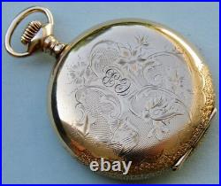 Antique 1894 AMERICAN WALTHAM Size 6s Hunting case Pocket Watch