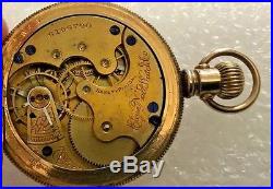 Antique 1896 Elgin Pocket Watch-Runs-Dueber Champion Case Marked 14K-Gilt Mov't