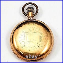 Antique 1896 Waltham Pocket Watch 6s M/1890 7/Js G/Y FullHunting Case Nds X-Tal