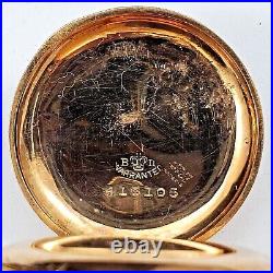 Antique 1896 Waltham Pocket Watch 6s M/1890 7/Js G/Y FullHunting Case Nds X-Tal