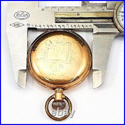 Antique 1896 Waltham Pocket Watch 6s M/1890 7/Js G/Y FullHunting Case Nds X-Tal