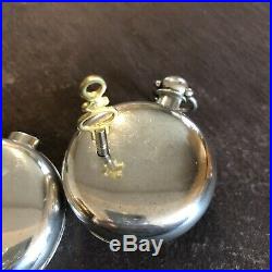 Antique 1897 Large Pair Case Silver Verge Fusee Pocket Watch Fine Quality 3oz