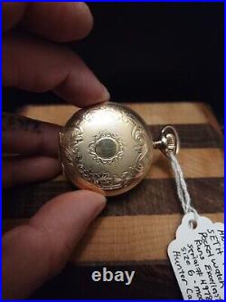 Antique 1899 SETH THOMAS Pocket Watch Gold Filled Hunter Case Works. Beautiful